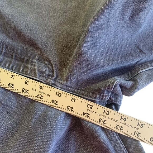 Carhartt Dungaree Fit Carpenter Pants Gray Blue Men's 40 × 32 Work Jeans B11 PTB - Picture 5 of 8